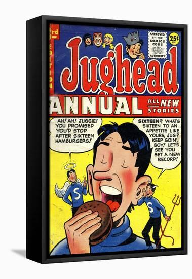 Archie Comics Retro: Jughead Annual Comic Book Cover No.3 (Aged)-null-Framed Stretched Canvas