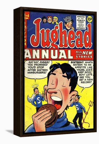 Archie Comics Retro: Jughead Annual Comic Book Cover No.3 (Aged)-null-Framed Stretched Canvas