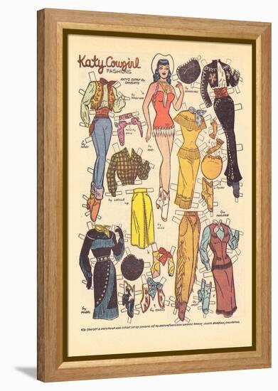 Archie Comics Retro: Katy Keene Cowgirl Fashions (Aged)-Bill Woggon-Framed Stretched Canvas