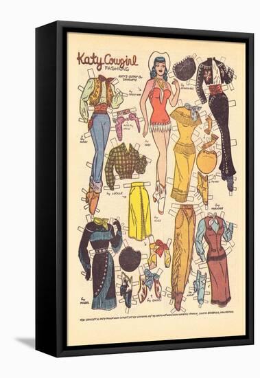 Archie Comics Retro: Katy Keene Cowgirl Fashions (Aged)-Bill Woggon-Framed Stretched Canvas