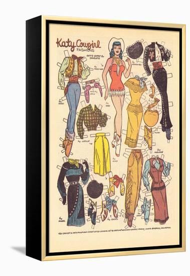 Archie Comics Retro: Katy Keene Cowgirl Fashions (Aged)-Bill Woggon-Framed Stretched Canvas