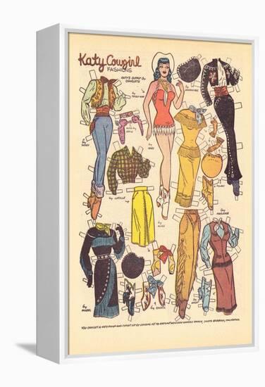 Archie Comics Retro: Katy Keene Cowgirl Fashions (Aged)-Bill Woggon-Framed Stretched Canvas