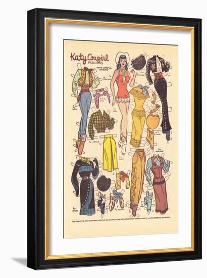 Archie Comics Retro: Katy Keene Cowgirl Fashions (Aged)-Bill Woggon-Framed Premium Giclee Print