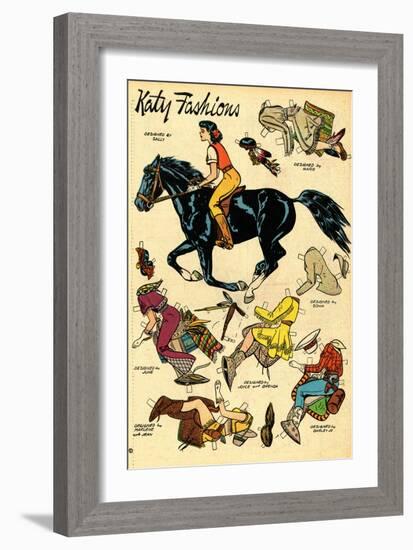 Archie Comics Retro: Katy Keene Cowgirl Fashions (Aged)-Bill Woggon-Framed Art Print