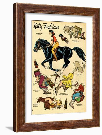 Archie Comics Retro: Katy Keene Cowgirl Fashions (Aged)-Bill Woggon-Framed Art Print