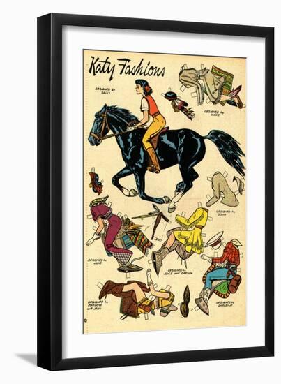 Archie Comics Retro: Katy Keene Cowgirl Fashions (Aged)-Bill Woggon-Framed Art Print