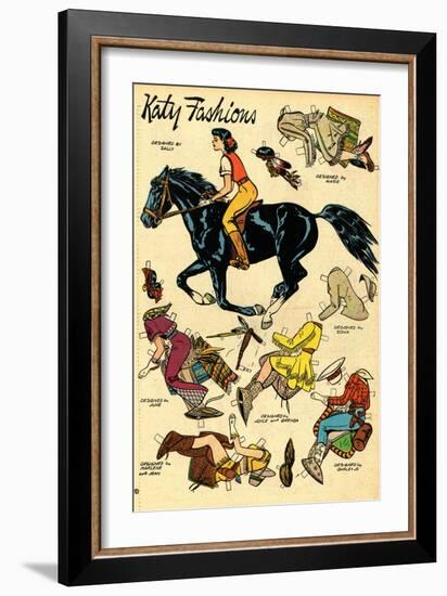 Archie Comics Retro: Katy Keene Cowgirl Fashions (Aged)-Bill Woggon-Framed Art Print