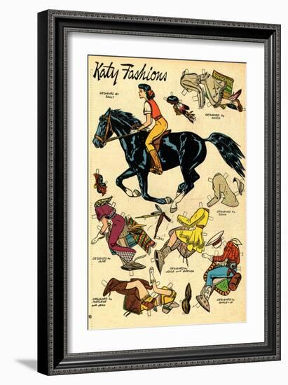 Archie Comics Retro: Katy Keene Cowgirl Fashions (Aged)-Bill Woggon-Framed Art Print