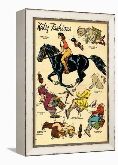 Archie Comics Retro: Katy Keene Cowgirl Fashions (Aged)-Bill Woggon-Framed Stretched Canvas