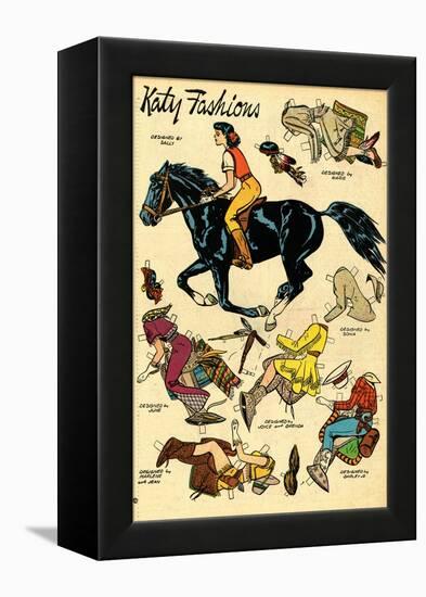 Archie Comics Retro: Katy Keene Cowgirl Fashions (Aged)-Bill Woggon-Framed Stretched Canvas