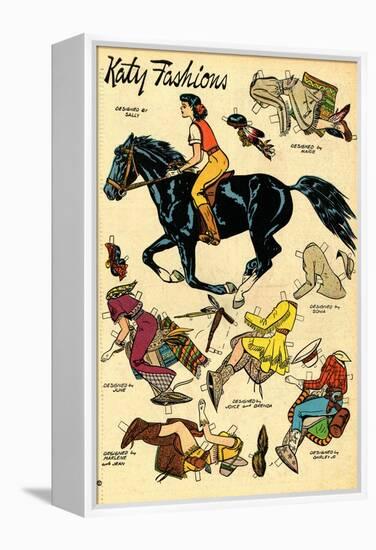 Archie Comics Retro: Katy Keene Cowgirl Fashions (Aged)-Bill Woggon-Framed Stretched Canvas