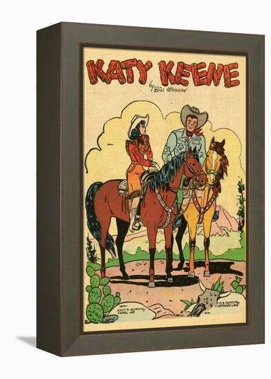 Archie Comics Retro: Katy Keene Cowgirl Pin-Up with K.O. Kelly (Aged)-Bill Woggon-Framed Stretched Canvas