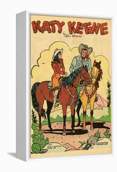 Archie Comics Retro: Katy Keene Cowgirl Pin-Up with K.O. Kelly (Aged)-Bill Woggon-Framed Stretched Canvas