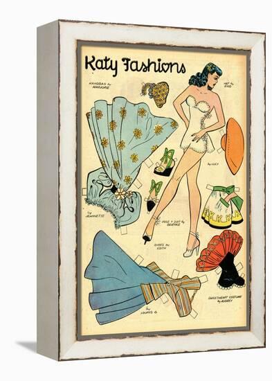 Archie Comics Retro: Katy Keene Fashions (Aged)-Bill Woggon-Framed Stretched Canvas