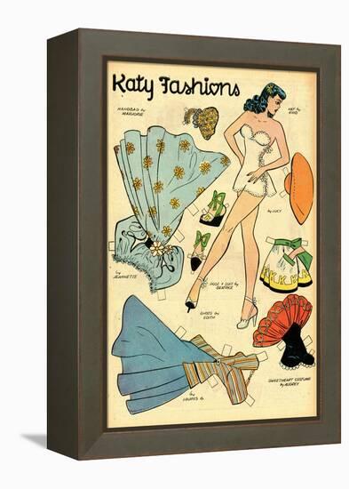 Archie Comics Retro: Katy Keene Fashions (Aged)-Bill Woggon-Framed Stretched Canvas