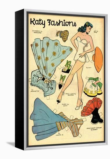 Archie Comics Retro: Katy Keene Fashions (Aged)-Bill Woggon-Framed Stretched Canvas