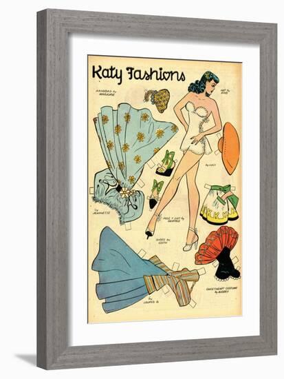 Archie Comics Retro: Katy Keene Fashions (Aged)-Bill Woggon-Framed Art Print