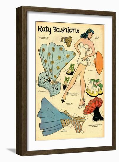 Archie Comics Retro: Katy Keene Fashions (Aged)-Bill Woggon-Framed Art Print