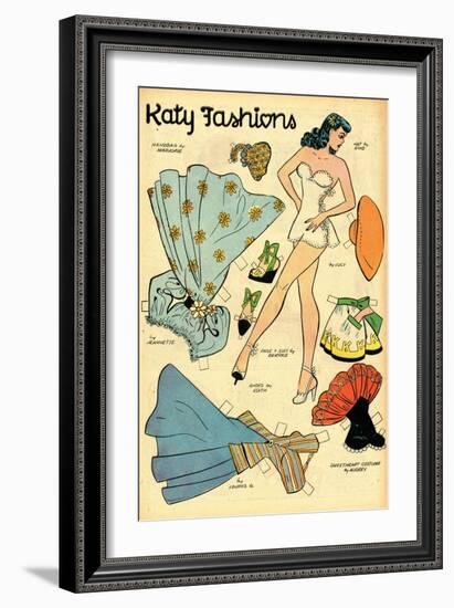 Archie Comics Retro: Katy Keene Fashions (Aged)-Bill Woggon-Framed Art Print