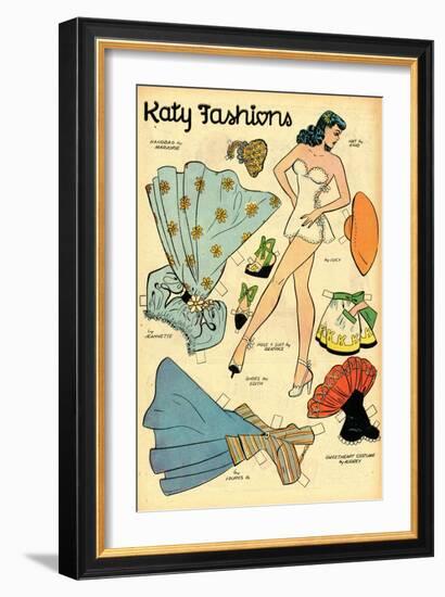 Archie Comics Retro: Katy Keene Fashions (Aged)-Bill Woggon-Framed Art Print