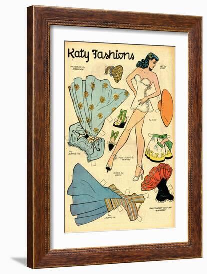 Archie Comics Retro: Katy Keene Fashions (Aged)-Bill Woggon-Framed Premium Giclee Print