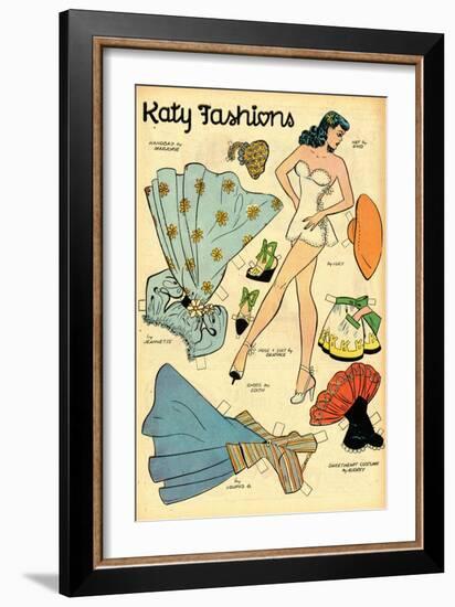 Archie Comics Retro: Katy Keene Fashions (Aged)-Bill Woggon-Framed Premium Giclee Print