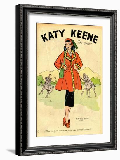 Archie Comics Retro: Katy Keene Pin-Up (Aged)-Bill Woggon-Framed Art Print