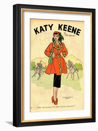 Archie Comics Retro: Katy Keene Pin-Up (Aged)-Bill Woggon-Framed Art Print