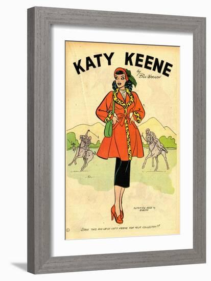 Archie Comics Retro: Katy Keene Pin-Up (Aged)-Bill Woggon-Framed Premium Giclee Print