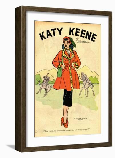 Archie Comics Retro: Katy Keene Pin-Up (Aged)-Bill Woggon-Framed Premium Giclee Print