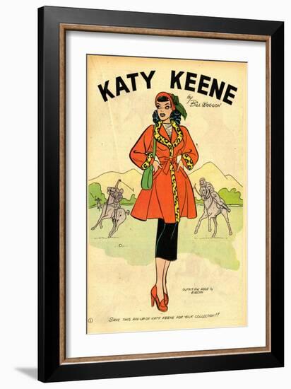 Archie Comics Retro: Katy Keene Pin-Up (Aged)-Bill Woggon-Framed Premium Giclee Print