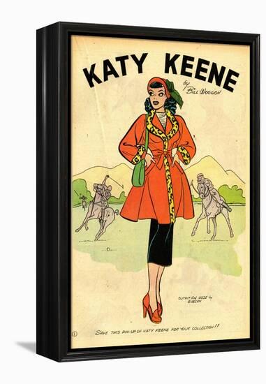 Archie Comics Retro: Katy Keene Pin-Up (Aged)-Bill Woggon-Framed Stretched Canvas