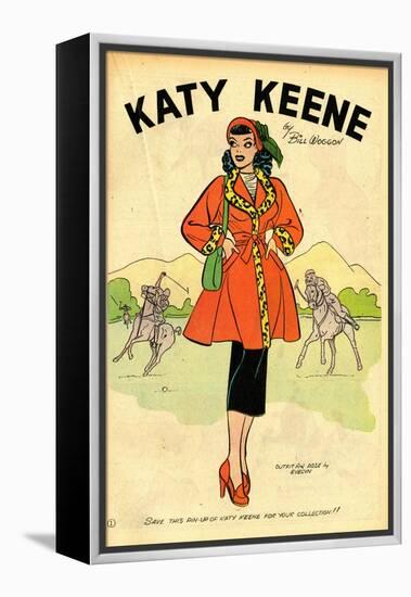 Archie Comics Retro: Katy Keene Pin-Up (Aged)-Bill Woggon-Framed Stretched Canvas