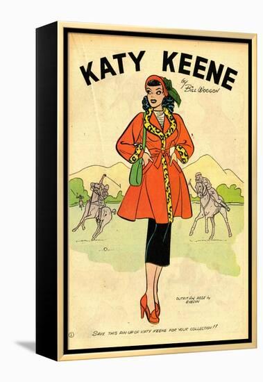 Archie Comics Retro: Katy Keene Pin-Up (Aged)-Bill Woggon-Framed Stretched Canvas