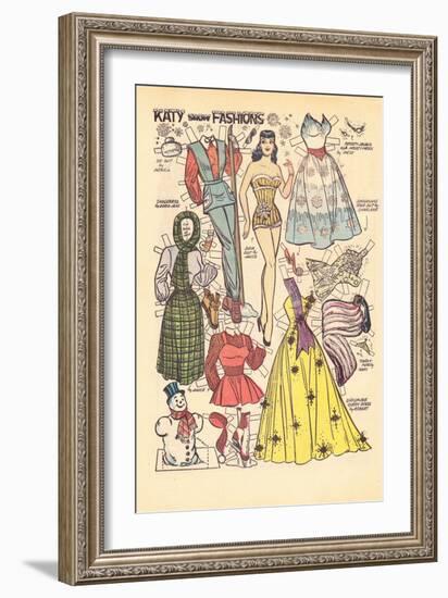 Archie Comics Retro: Katy Keene Snow Fashions (Aged)-Bill Woggon-Framed Art Print