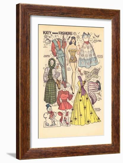 Archie Comics Retro: Katy Keene Snow Fashions (Aged)-Bill Woggon-Framed Art Print