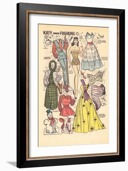 Archie Comics Retro: Katy Keene Snow Fashions (Aged)-Bill Woggon-Framed Art Print