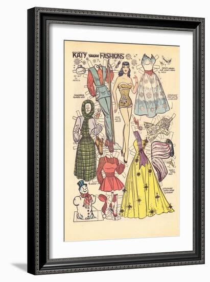 Archie Comics Retro: Katy Keene Snow Fashions (Aged)-Bill Woggon-Framed Art Print