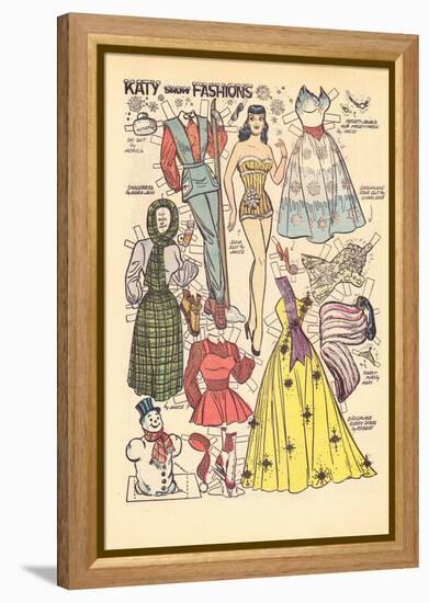 Archie Comics Retro: Katy Keene Snow Fashions (Aged)-Bill Woggon-Framed Stretched Canvas