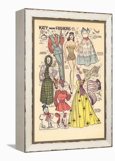 Archie Comics Retro: Katy Keene Snow Fashions (Aged)-Bill Woggon-Framed Stretched Canvas