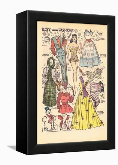 Archie Comics Retro: Katy Keene Snow Fashions (Aged)-Bill Woggon-Framed Stretched Canvas