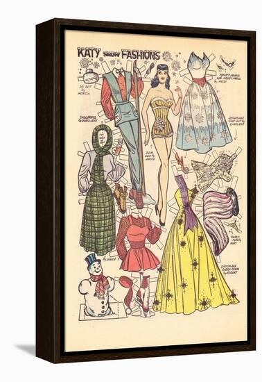 Archie Comics Retro: Katy Keene Snow Fashions (Aged)-Bill Woggon-Framed Stretched Canvas