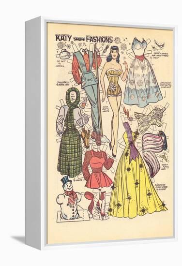 Archie Comics Retro: Katy Keene Snow Fashions (Aged)-Bill Woggon-Framed Stretched Canvas