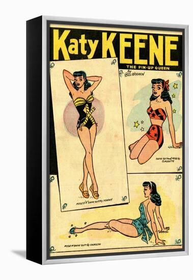 Archie Comics Retro: Katy Keene The Pin-Up Queen (Aged)-Bill Woggon-Framed Stretched Canvas