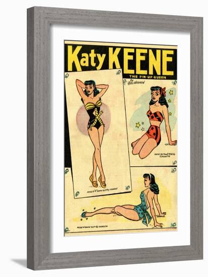 Archie Comics Retro: Katy Keene The Pin-Up Queen (Aged)-Bill Woggon-Framed Premium Giclee Print