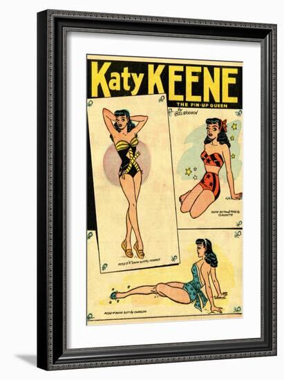 Archie Comics Retro: Katy Keene The Pin-Up Queen (Aged)-Bill Woggon-Framed Art Print