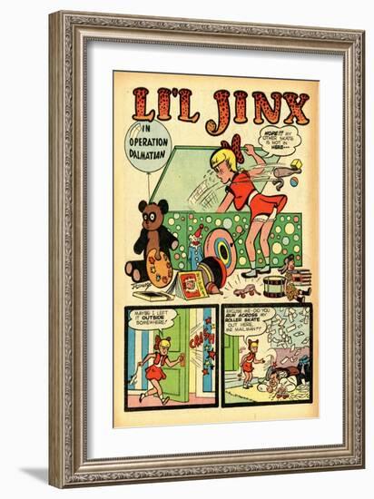 Archie Comics Retro: Li'l Jinx Comic Book Page Operation Dalmatian (Aged)-Joe Edwards-Framed Art Print