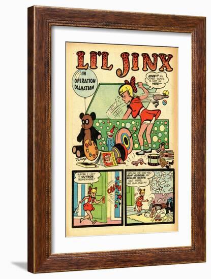 Archie Comics Retro: Li'l Jinx Comic Book Page Operation Dalmatian (Aged)-Joe Edwards-Framed Art Print