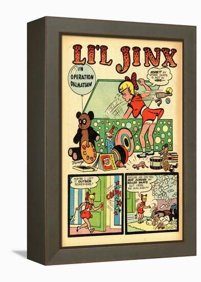 Archie Comics Retro: Li'l Jinx Comic Book Page Operation Dalmatian (Aged)-Joe Edwards-Framed Stretched Canvas