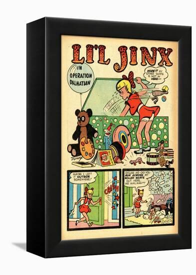 Archie Comics Retro: Li'l Jinx Comic Book Page Operation Dalmatian (Aged)-Joe Edwards-Framed Stretched Canvas